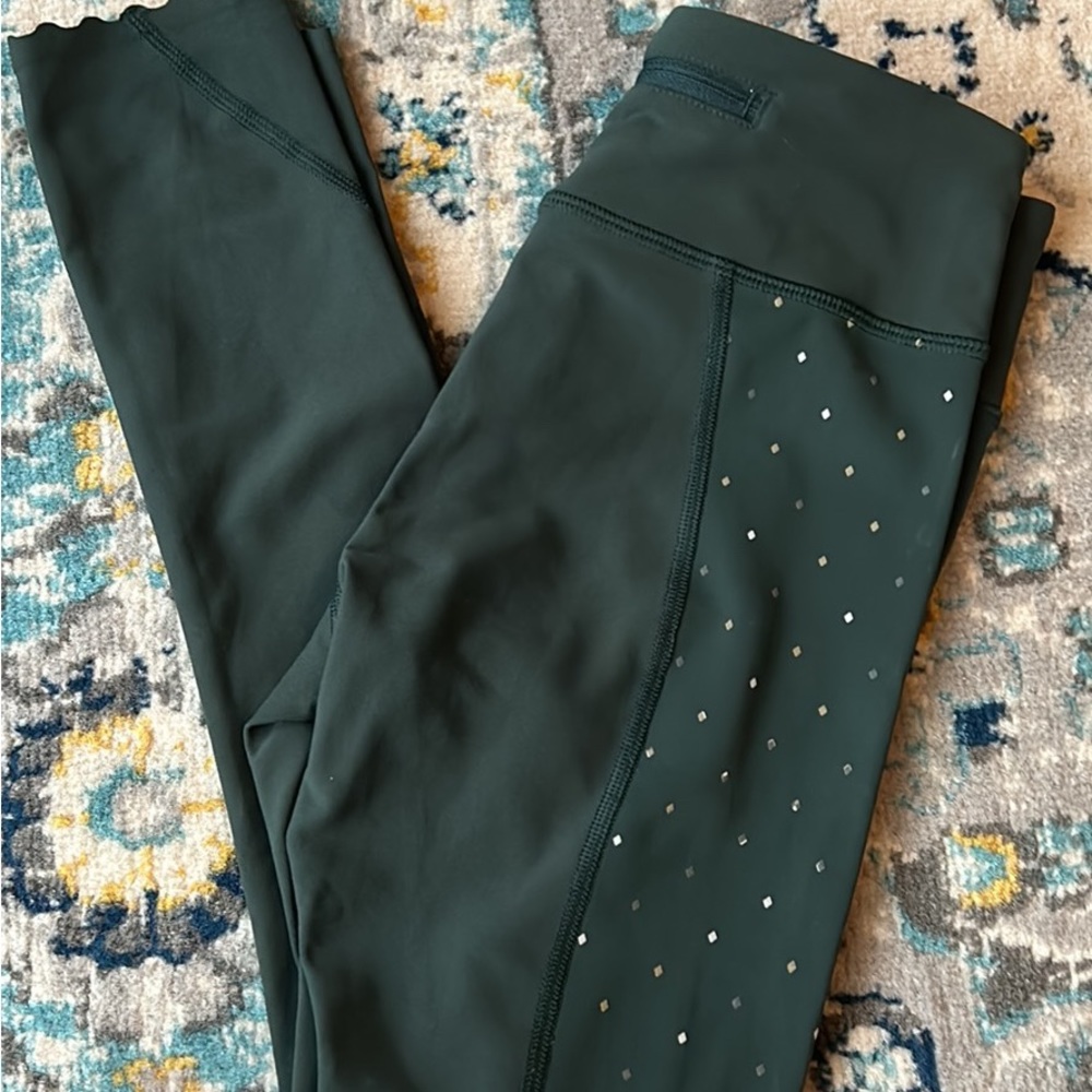 Green Lululemon Leggings size 2